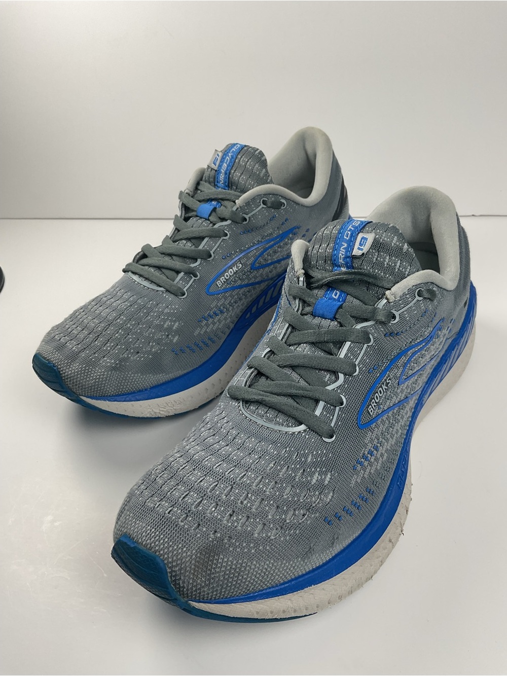 Brooks Glycerin GTS 19 Men’s Size 9 Gray Blue Running Shoes GuideRails - Picture 3 of 12